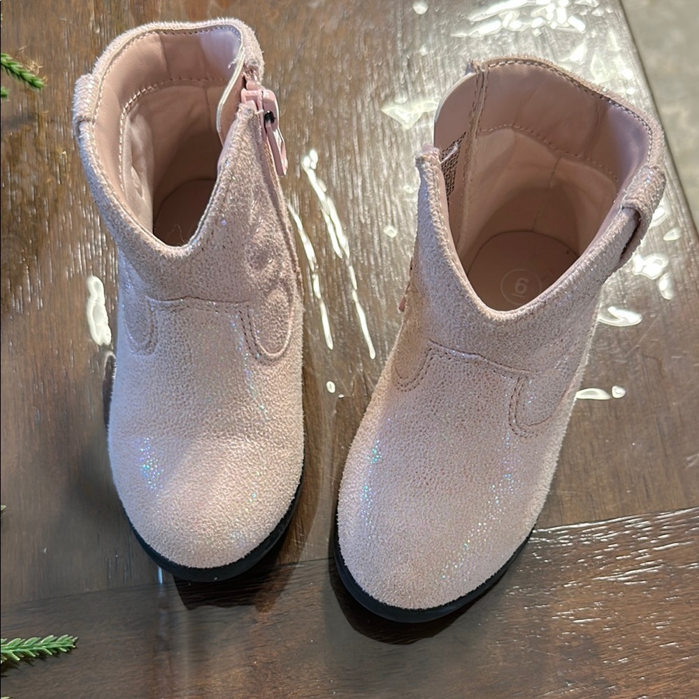Sparkly Pink Kids Boots